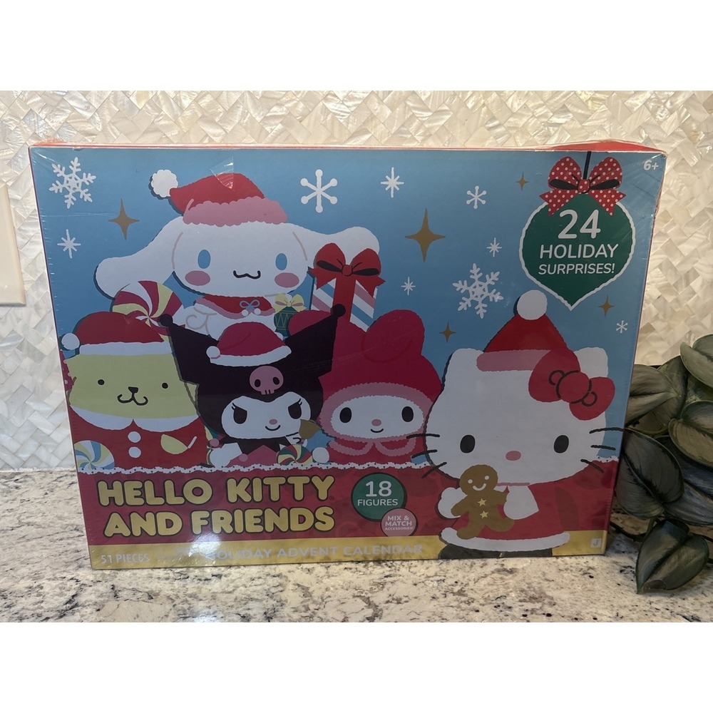 Hello Kitty 2025 Advent Calendar 51 Piece Figure with Accessories Set NEW Sealed
